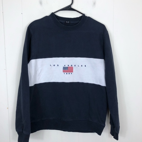 John Galt Brandy Melville Erica Los Angeles 1984 Embroidery Sweatshirt - Picture 4 of 6